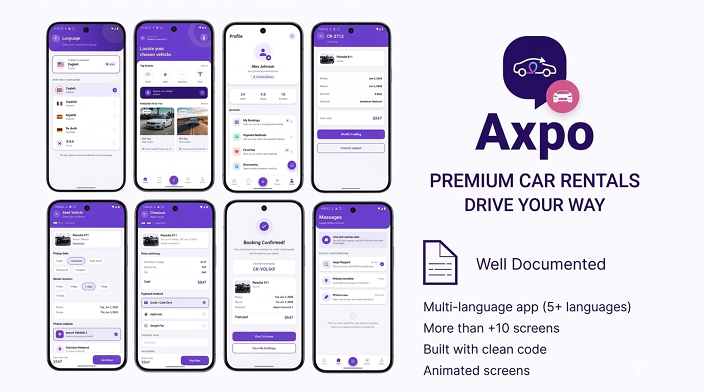 Axpo - Premium Car Rental App